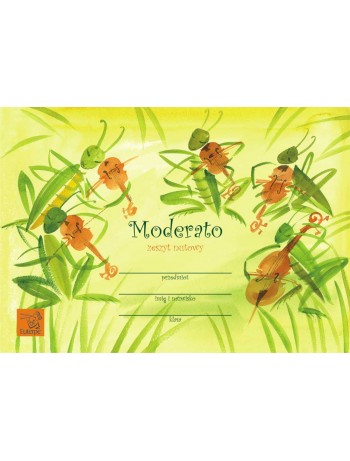 manuscript notebook MODERATO